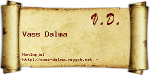 Vass Dalma névjegykártya